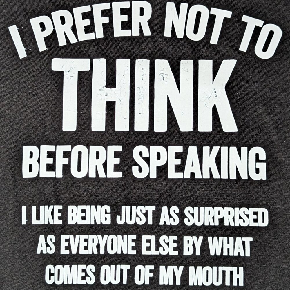 Graphic t-shirt, Size XL adult, Black and White. NIP